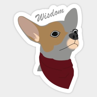 WISDOM DOG Sticker